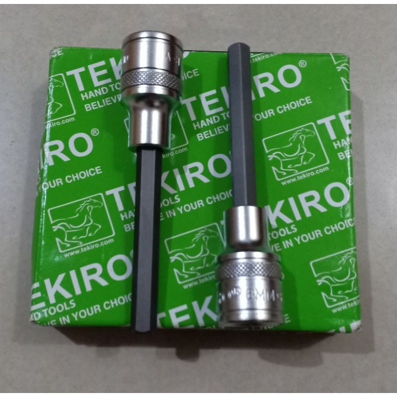 (1pcs)Het Bit 1/2&quot;Dr(8x100mm)Mata sockL 1/2&quot;Dr Tekiro