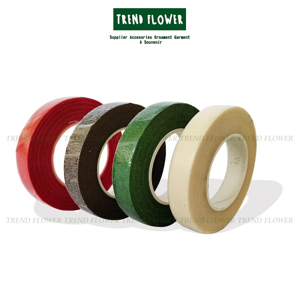 

Floral Tape flower tape Lakban Perekat 30 yard- Isolasi Selotip Multifungsi Lem Perekat 2 Sisi