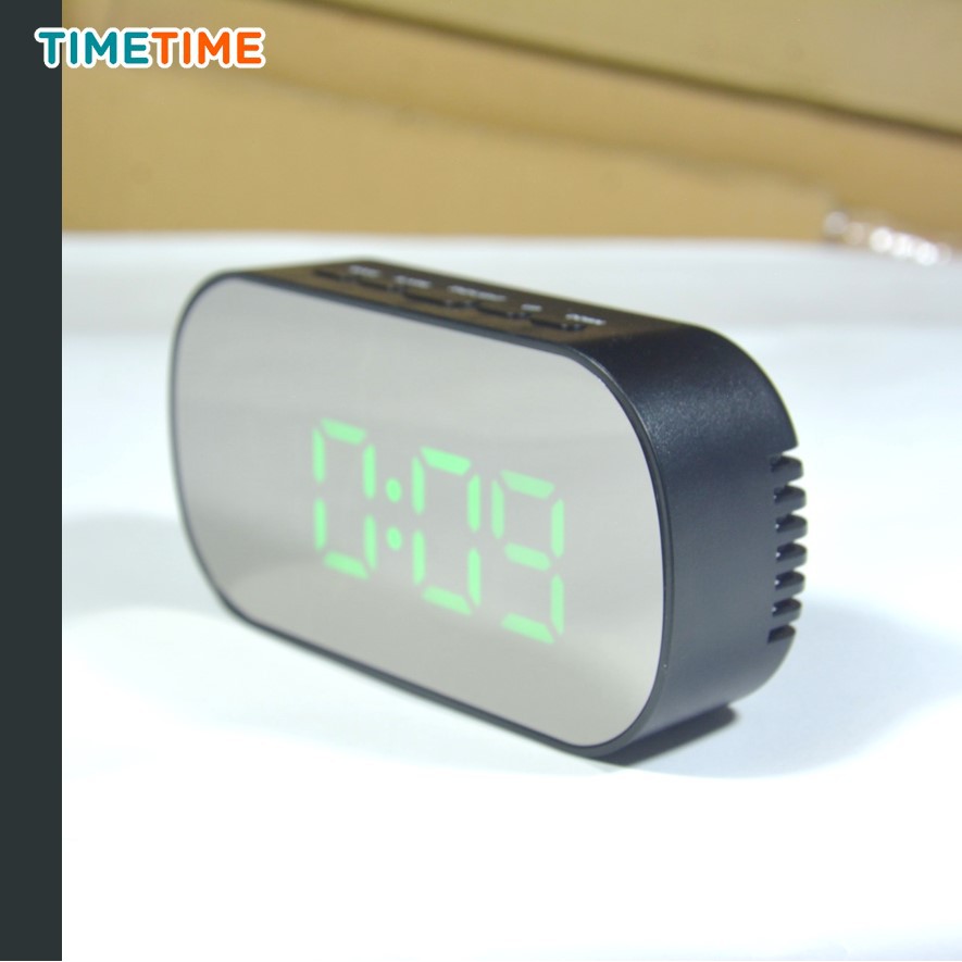 Jam Meja Smart Alarm Digital LED Desk Clock Free Baterai