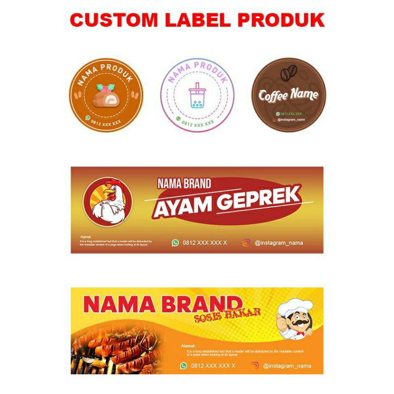 

Custom Label Produk