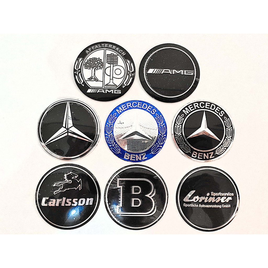 Emblem Velg Dop Roda Tempel Mercedes Benz AMG Brabus Lorinser Carlsson