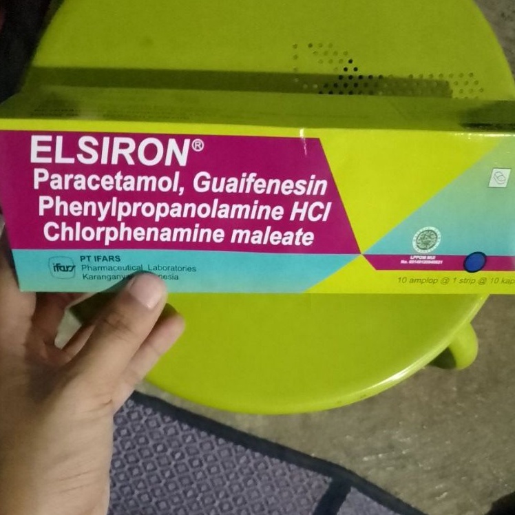 ELSIRON® KAPLET (Obat Demam,Sakit Kepala,Batuk,Flu,Pilek) ifars