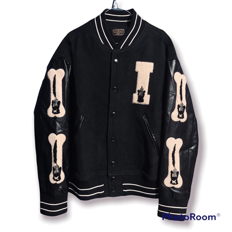 KAPITAL KOUNTRY 40S Wool Black Varsity jacket (Brand new)