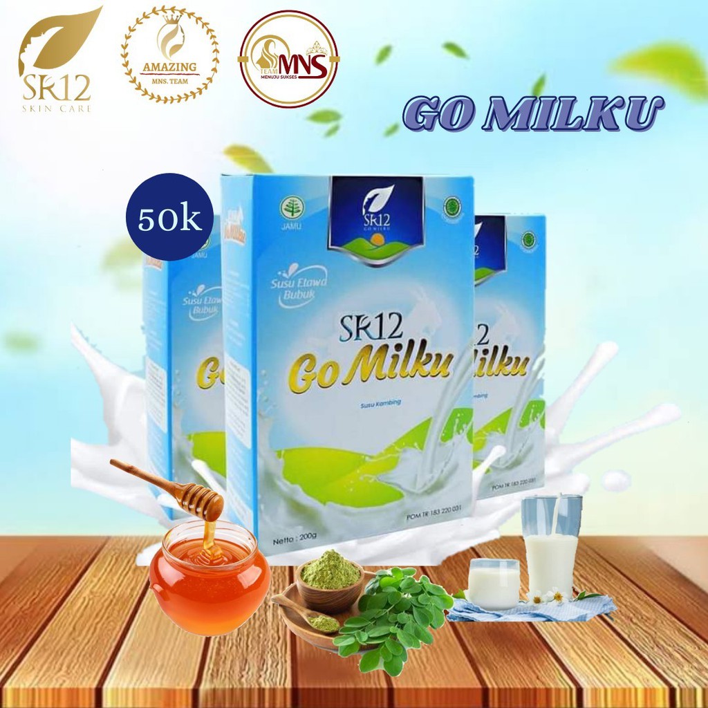 

GOMILKU SR12 SUSU KAMBING ETAWA PREMIUM / GOAT MILK SUSU BUBUK TANPA GULA