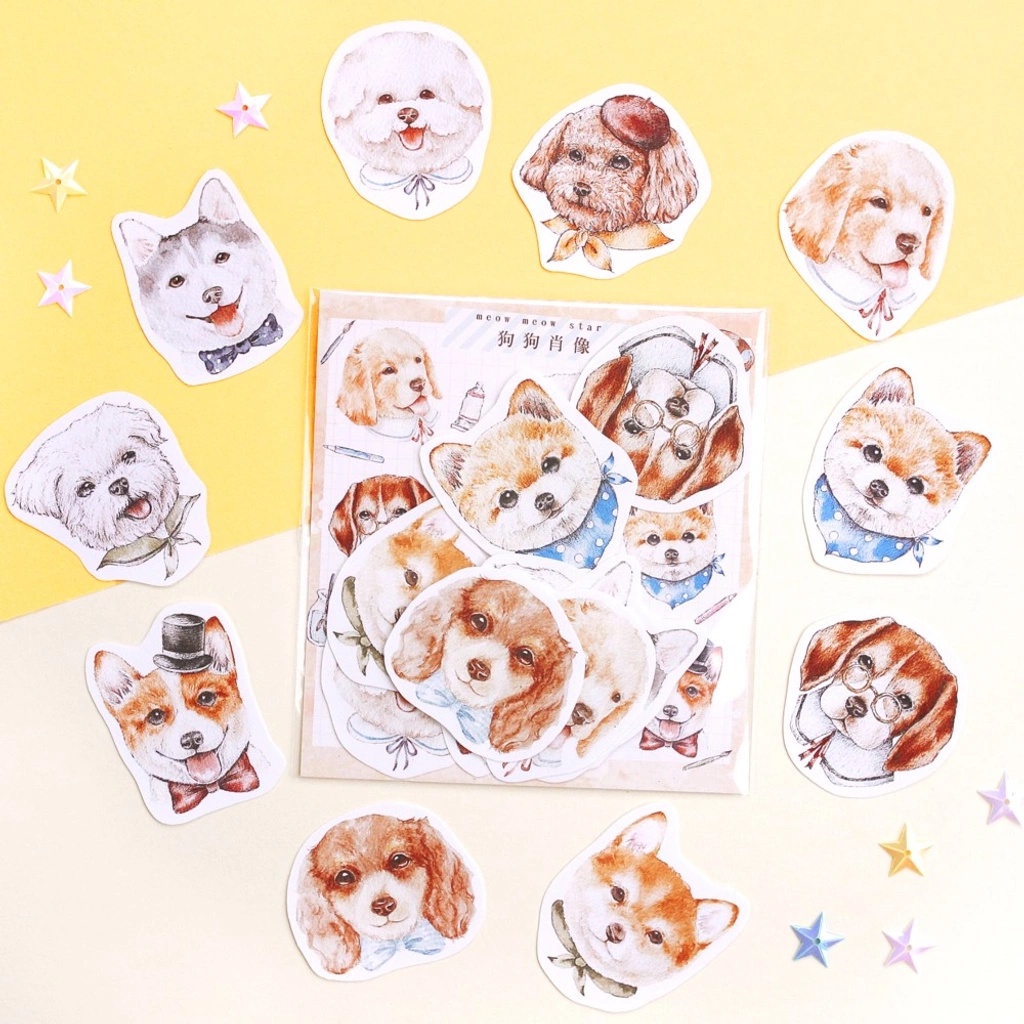 

Flake Sticker Meow Meow Star - Dog Portrait