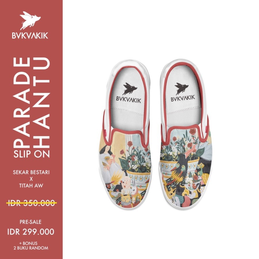 Parade Hantu Slip On sepatu bukuakik