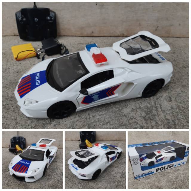 RC Car Sedan Polisi - Mainan Mobil Police Remote Control Anak Edukatif Radio Kontrol Edukatif