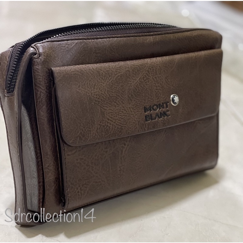 Handbag MONTBLANC terbaru /Clutch MONTBLANC model Gagang Unisex