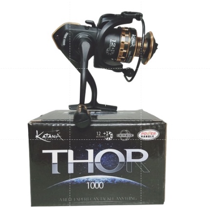 Reel Pancing KATANA THOR 12+1 BB Power Handle Super Halus