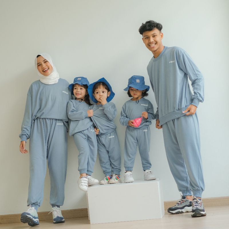 SEASON SET - Promo 10.10 Family Set Setelan Olahraga Daily Wear Sweater Jogger Unisex Kekinian Murah