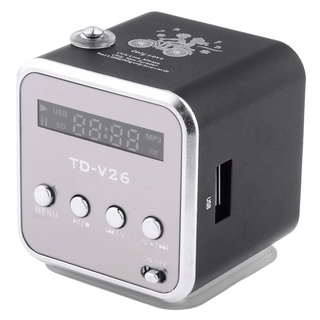 Speaker Mini Portabel FM Radio TF Card - TD-V26