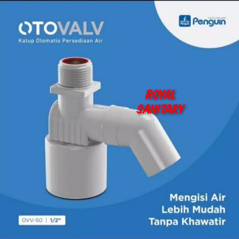 Pelampung Toren  Air Otovalv Vertikal Penguin 1/2 inch-kran air otomatis Tangki Air