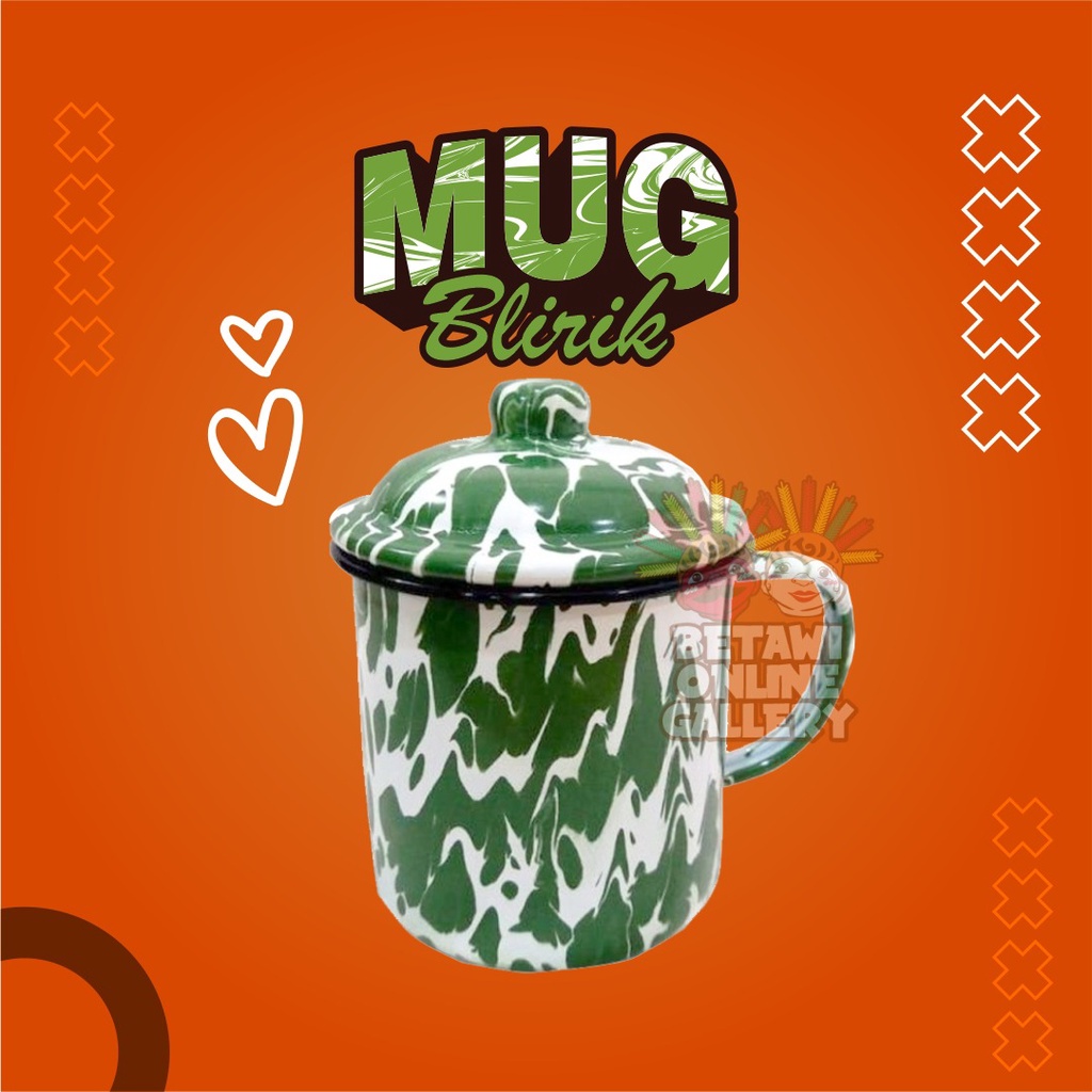 Mug Blirik / Mug Burik / Lurik 10cm [SATUAN]