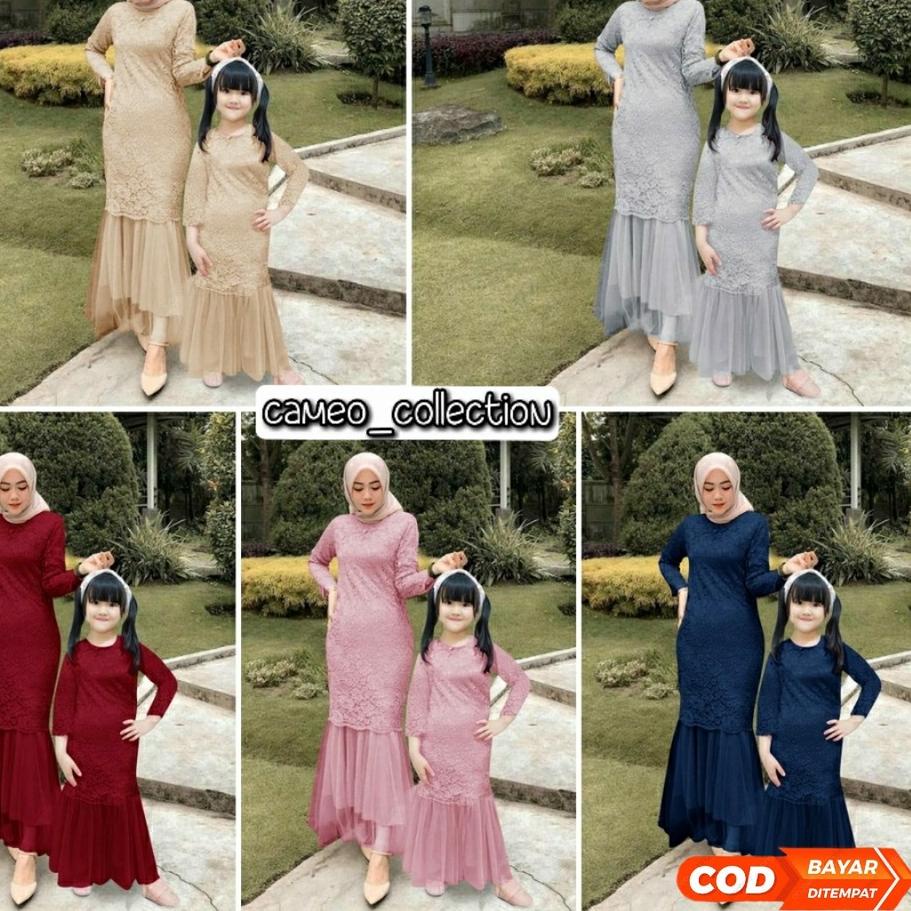 Kekinian MAXI CELMIRA GAMIS BRUKAT DRESS DUYUNG MAXI DUYUNG MAXI DRESS GAMIS WANITA DRESS MUSLIM SER