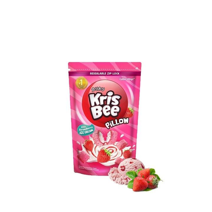 Krisbee Pillow Strawberry Ice Cream 100 gr x3 - Gambar 2