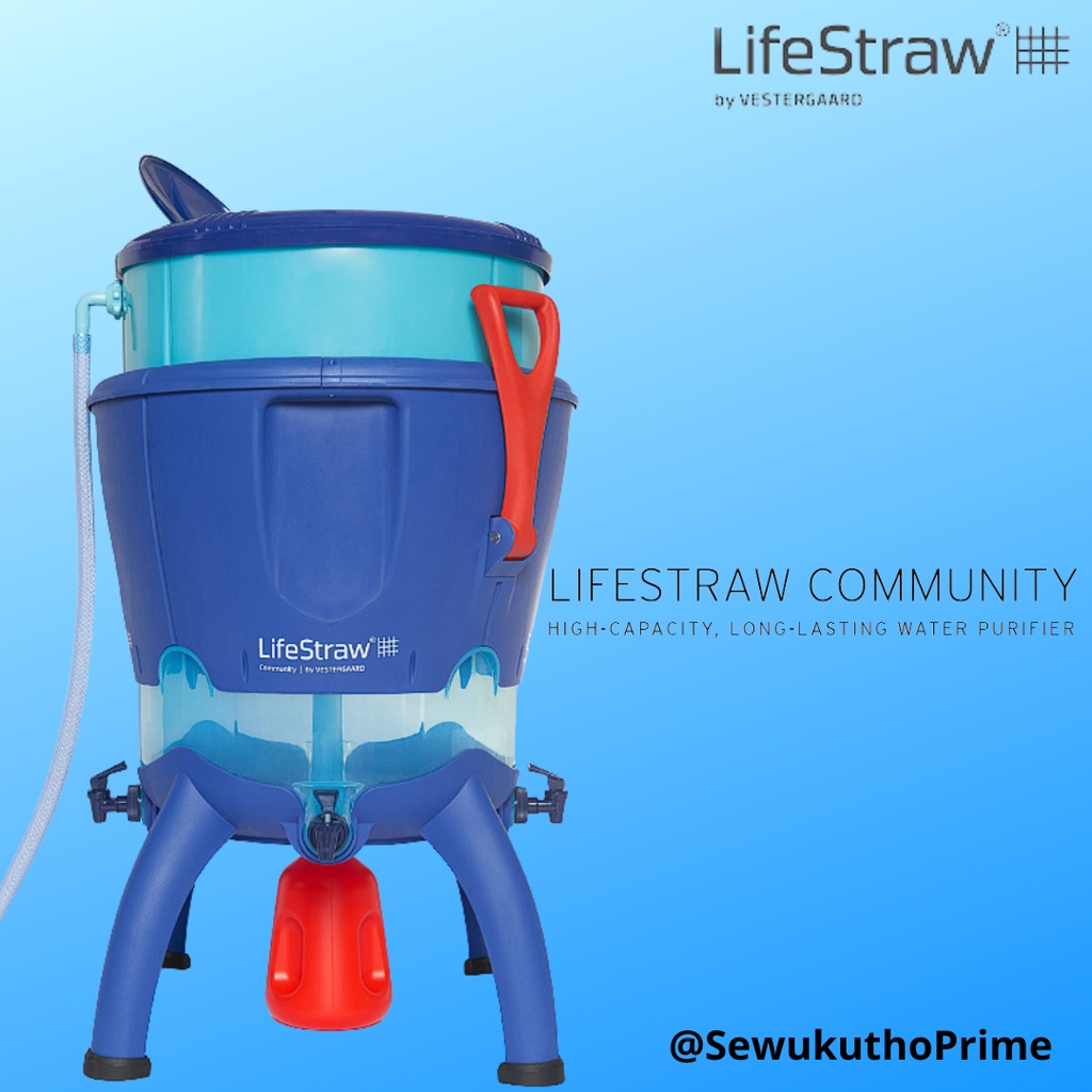 Lifestraw Community Sistem Filtrasi Air Kapasitas Besar 100.000 Liter - Membran Hollow Fiber