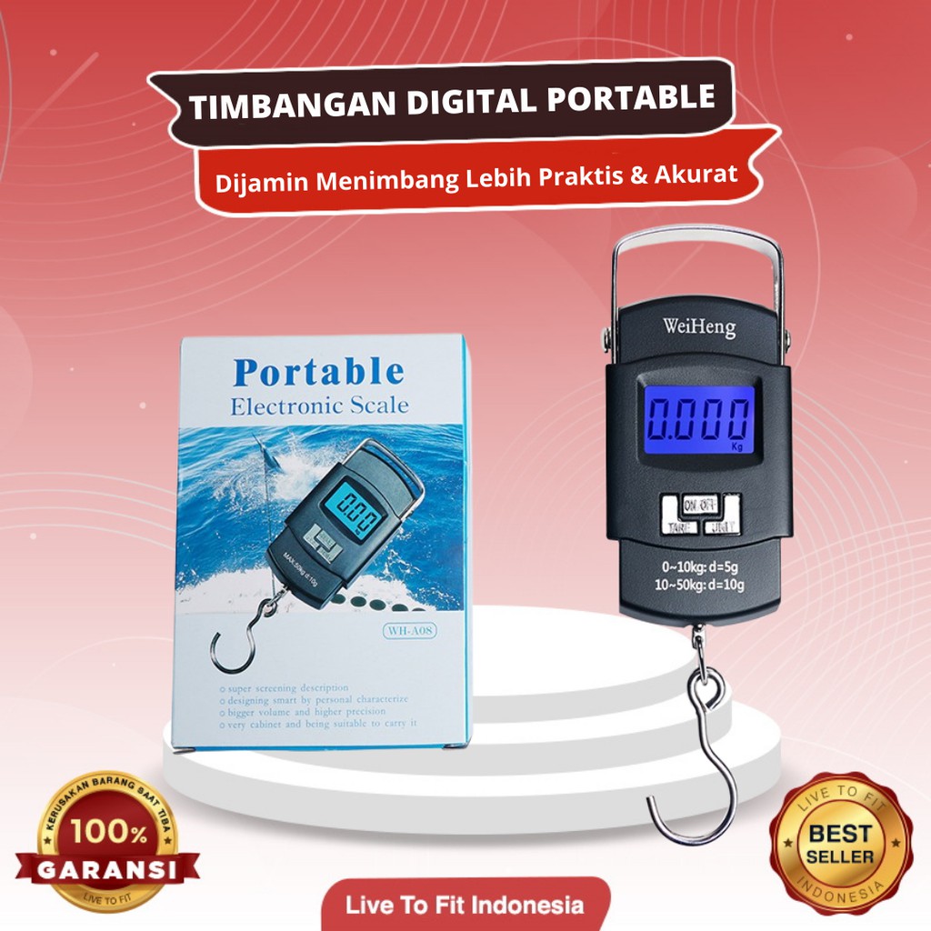 Timbangan Gantung Digital 50 Kg Portable Electric Scale Weiheng