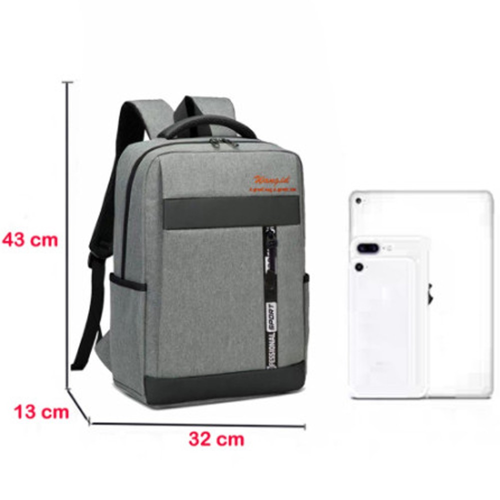 SHOPEE 6.6 SUPER SALE!! Fashion Pria Tas Ransel Model Import S-2021 Tas Punggung Kerja dan Sekolah Formal Termurah#Grey