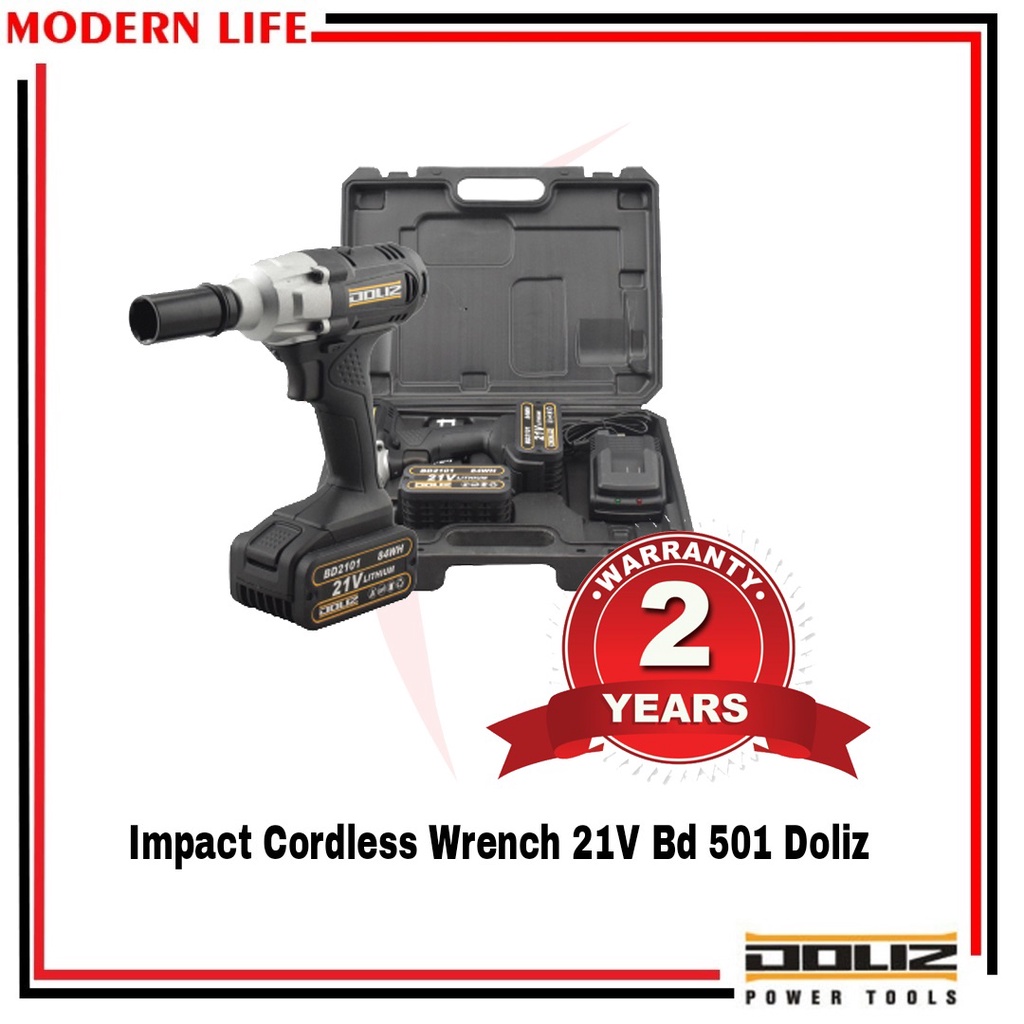 Bor Impact Wrench Bor Cordless Drill 21V DOLIZ BD 501 / BD501 / Bor Buka Baut / Bor Batre Baut