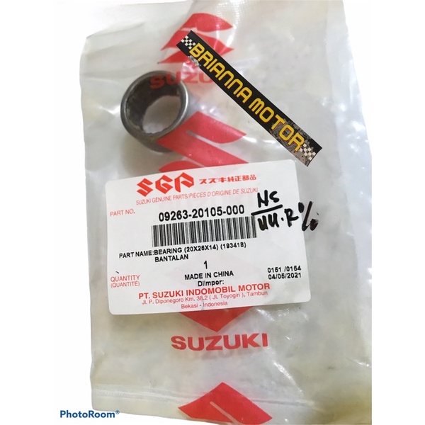 BEARING NEEDLE PULLY BELAKANG SKYDRIVE ORI SUZUKI 09263 20105 000