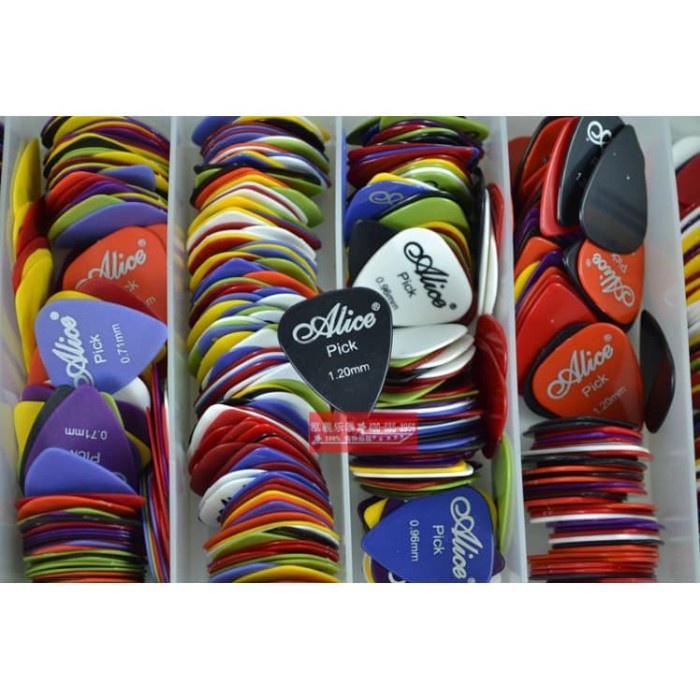 Pick Gitar Pearloid Celluloid Guitar Plectrum Satuan Alice