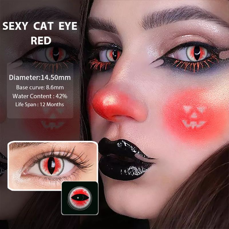 SOFTLENS COSPLAY HALLOWEEN CAT EYE SEXY CAT EYES DRAGON SNAKE CRAZY LENS