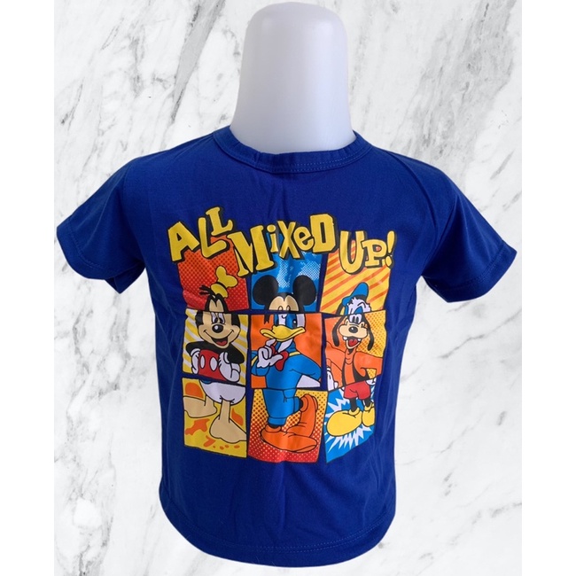 GOSIA KIDS - Kaos Atasan Anak Unisex All mix up Mickey | Baju Anak Perempuan Laki Laki Usia 6 Bulan - 5 Tahun | Gratis Ongkir | Bisa Cod
