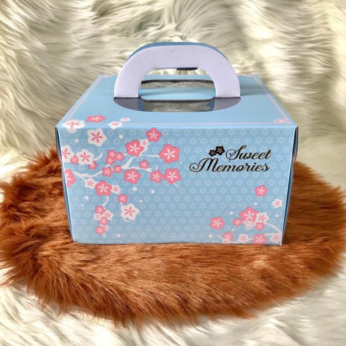 

CAKE BOX HANDLE SERIES TIGERSON PHILTI | BOX KUE | BOX MAKANAN - Cherry Blossom, 22