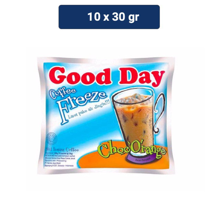 

Good Day Freeze Choc'O'Range 30gr x 10