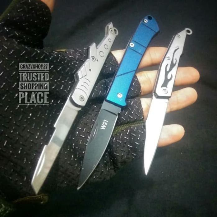 Pisau Lipat Saku Mini /. Pisau Gantungan Kunci Good