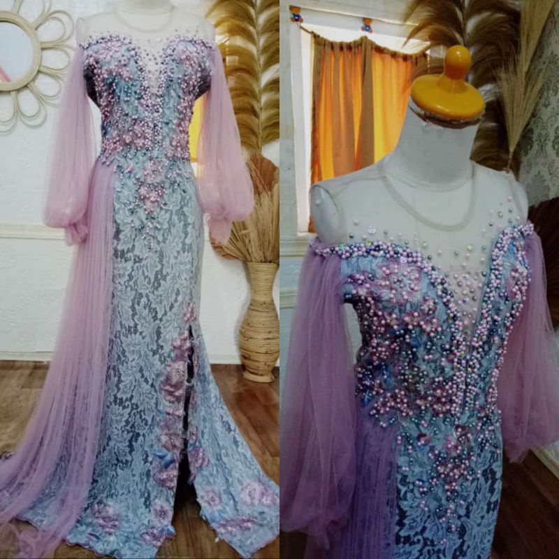 Dress duyung singer penyanyi / Kebaya pesta brukat
