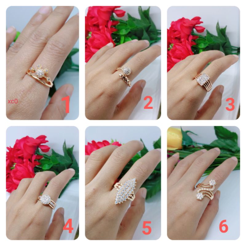 cincin perhiasan aksesoris lapis emas perhiasan pengganti emas