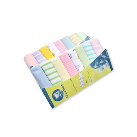 Gerber Baby Cotton Washcloth Sapu Tangan Bayi - 8 Pcs