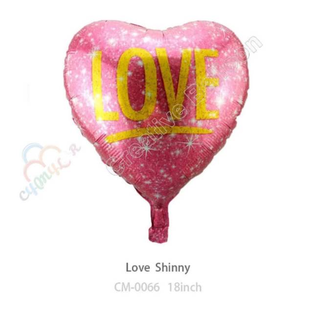 BALON FOIL LOVE SHINNY