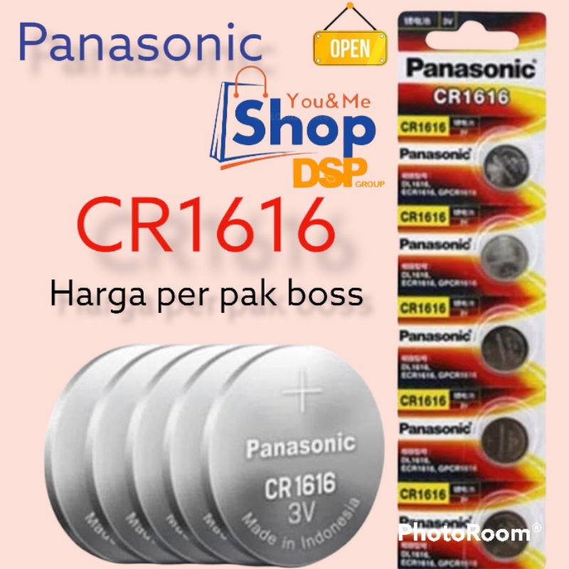 Battery Panasonic CR1616 3V Litium - Batu Baterai Batere coin CR-1616