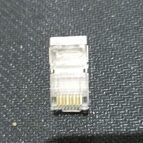 SKU-1292 KONEKTOR RJ45 CAT 6 BESI CONNECTOR LAN RJ 45 CAT6 METAL IRON