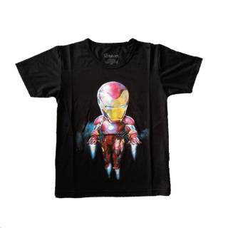  Baju  Kaos Anak  Cowok Iron  Man  Chibi Tshirt Import Rhymes 
