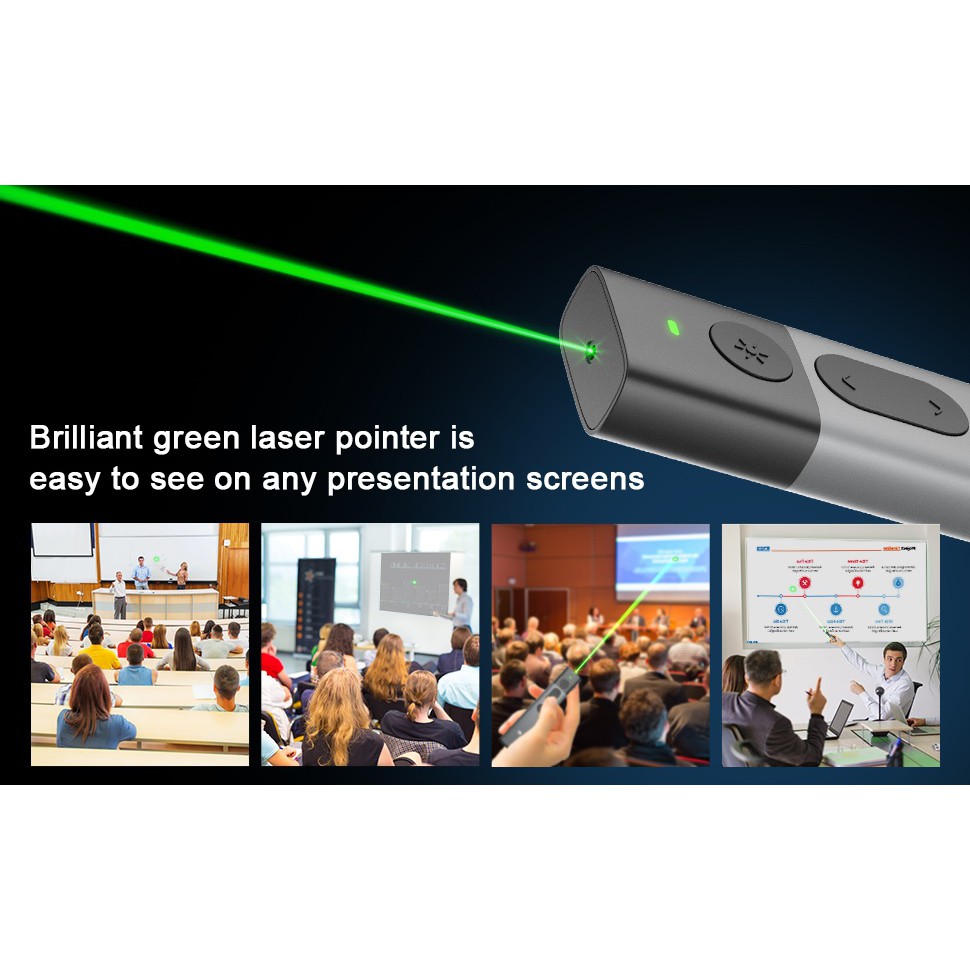 DOOSL DSIT032 - Green Laser Pointer 2.4GHz Wireless Presenter