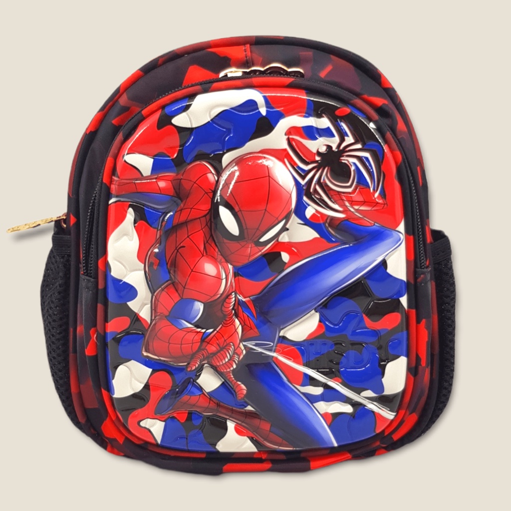 TAS RANSEL 3D PAUD KARAKTER SPIDERMAN MERAH