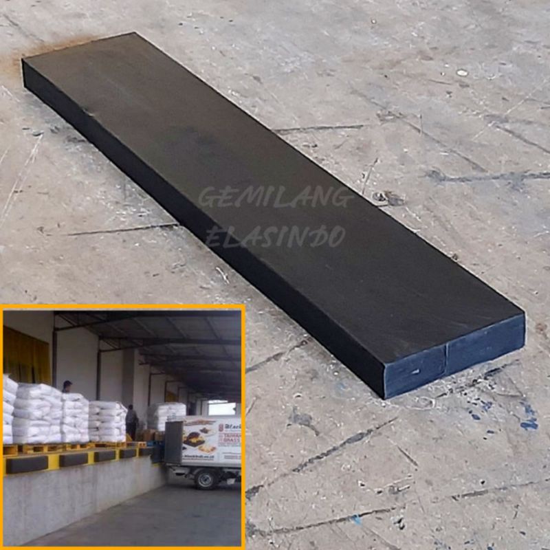 Jual Rubber Fender Loading Dock Bumper Tipe Square | Uk. 100x20cm Tebal ...