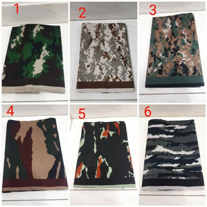 sarung-celana- kain sarung pria motif loreng army / sarung sholat pria -celana-sarung 798 pakaian-