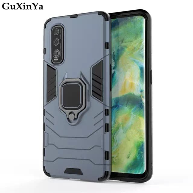 Oppo Find X2 / Find X2 Pro Soft Case Hybrid Ring Stand Panther Series