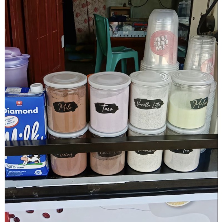 Toples Bubuk Minuman Kekinian 500ml free label (PO)