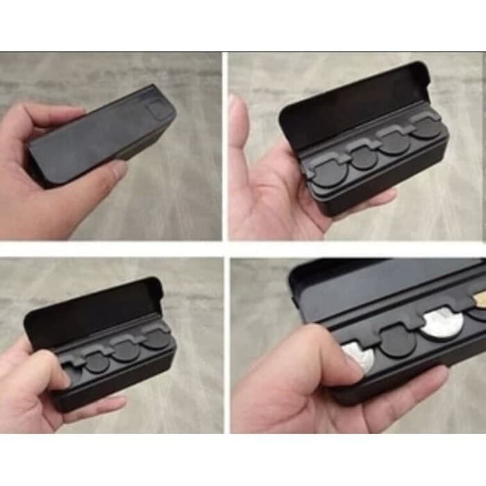 Coin Holder Organizer Universal 4 SLOT - WADAH KOIN DI MOBIL