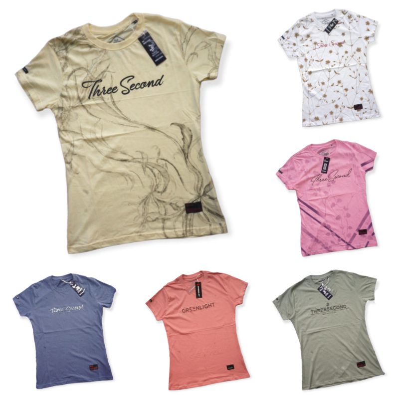 s KAOS 3SECOND / KAOS THREE SECOND / KAOS WANITA / KAOS DEWASA / KAOS CEWEK / KAOS FULLPRINT / KAOS 