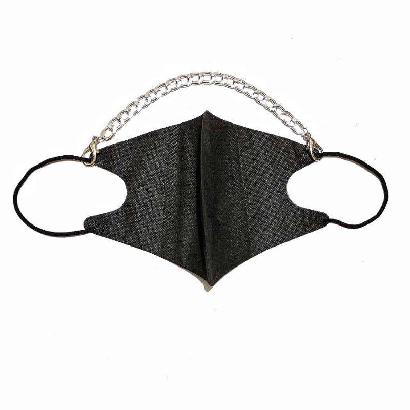 Konektor Masker Hijab Mask Connector Strap Extender Big Silver Chain Series Rantai Besar Perak