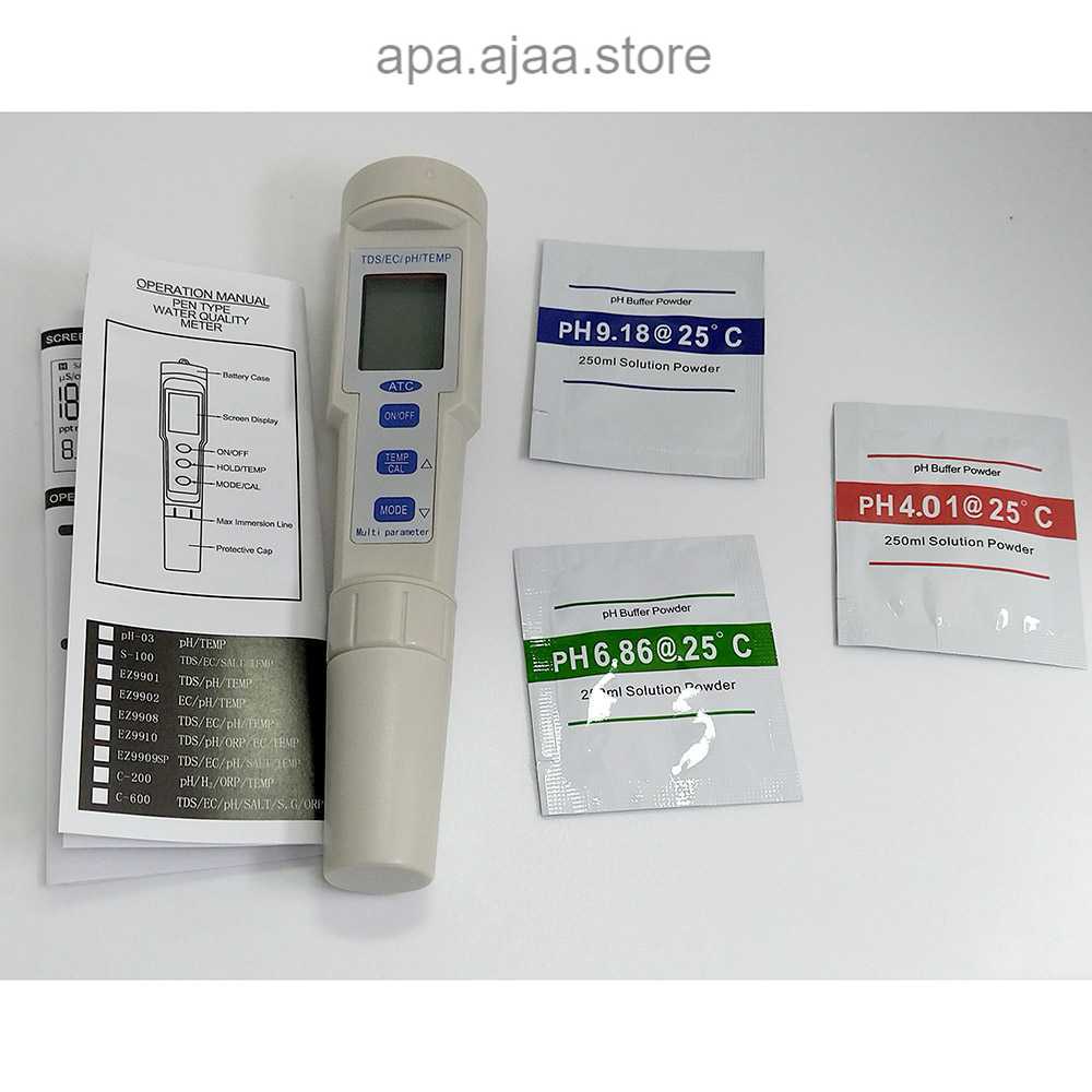 Terbaru Yieryi Alat Ukur Kualitas Air 4 in 1 PH TDS Temperature - PH686 Harga Grosir