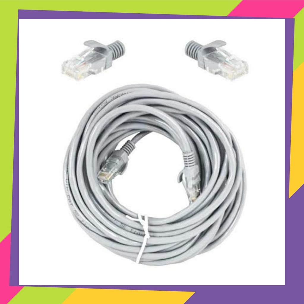 Kabel LAN UTP CAT5e 2M 3M 5M 10M 15M 20M 25M 30M Amp Commscope Kabel UTP sudah terpasang RJ45