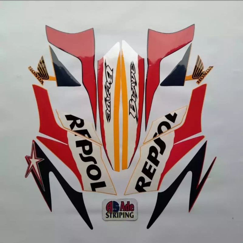 Striping Honda Blade Repsol 2009.
