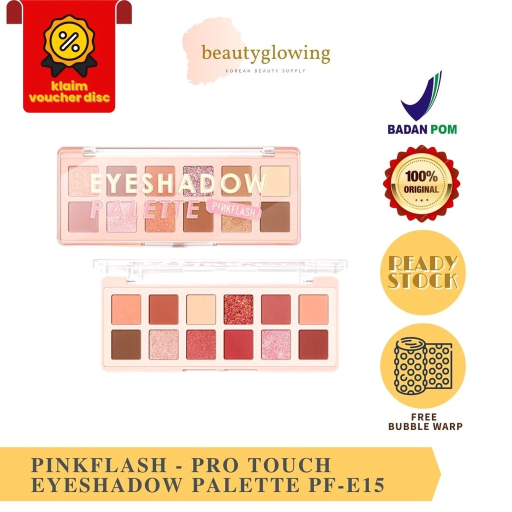 PINKFLASH PRO TOUCH EYESHADOW PALETTE PF-E15